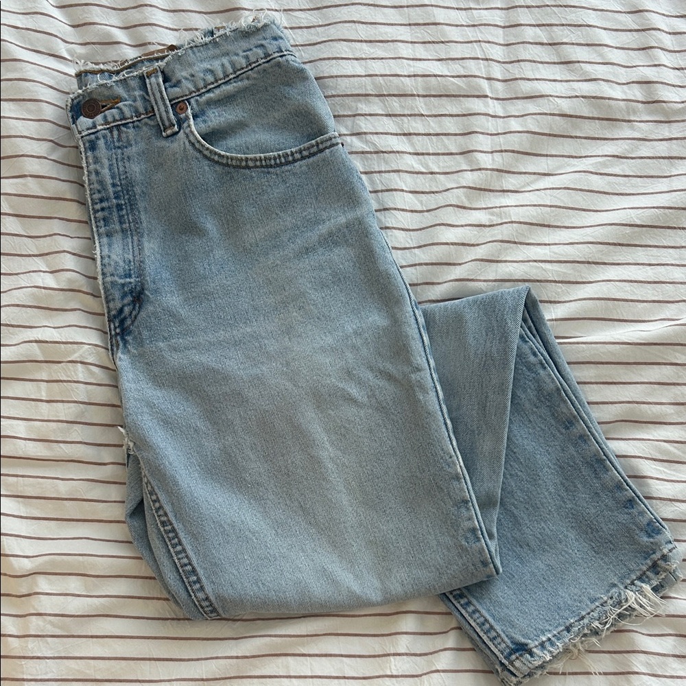 Vintage Levi's 505 Light Blue Straight Leg Jeans